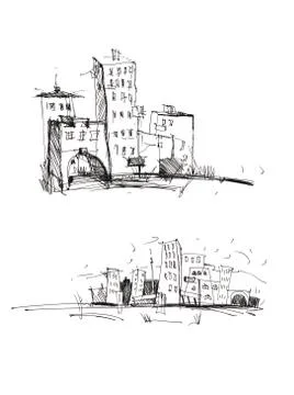 Image of the city Stock Illustration