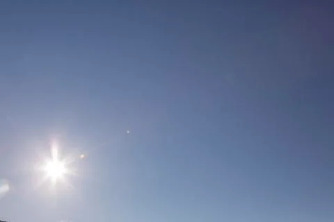 Image of a clear and cloudless sky can be used as background Stock Photos