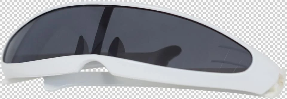 Image of close up of vr goggles with white frames Stock Illustration