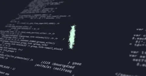 Image of cloud with cogs over data processing on black background Stock Illustration