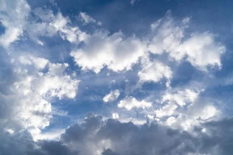 Image of a cloudy sky. Stock Photos