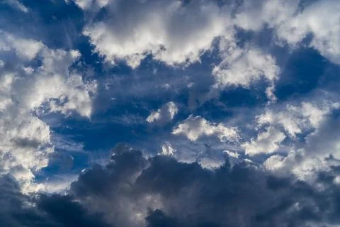 Image of a cloudy sky. Stock Photos
