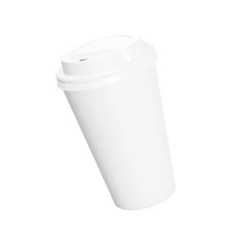 A image of a coffee cup isolated on a white background Stock Illustration
