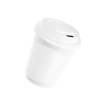 A image of a coffee cup isolated on a white background Stock Illustration
