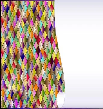 Image of colored background with paper Stock Illustration