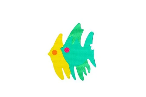 Image of colored fish, isolated on the white background	 Stock-Fotos