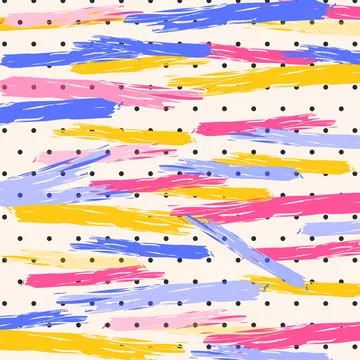 Image of colorful pattern on beige purple background Stock Illustration