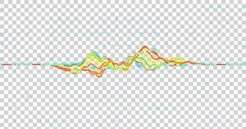 Image of a colourful graph turning up and down with blue blocks and changing Illustrazione stock