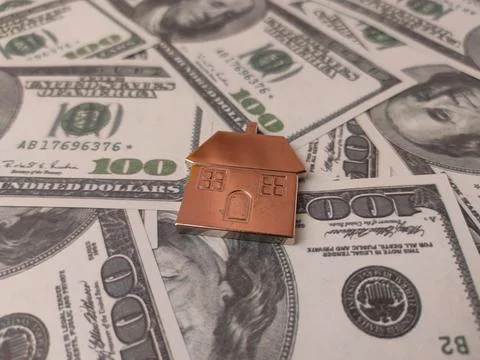 The image commonly represents concepts related to home ownership, mortgages.. Stock Photos