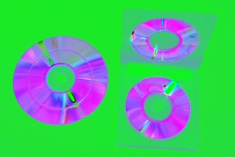 Image in complementary colors tones : double-sided plastic box for mini CDs.. Stock Photos