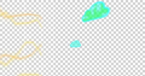 Image of computer data processing and clouds on transparent background Stock Illustration