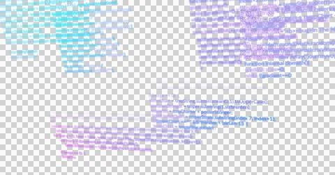 Image of computer data processing over transparent background Stock Illustration