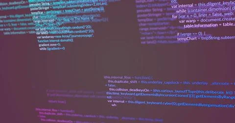 Image of computer data processing over dark background Stock Photos