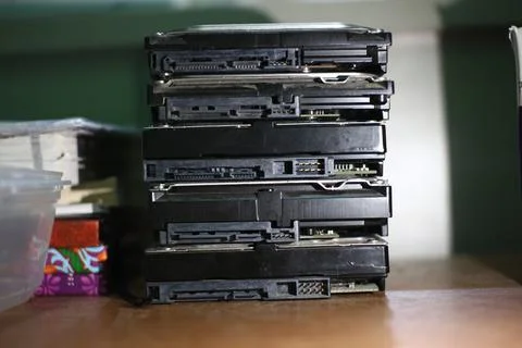 Image of an computer hardisk Stock Photos