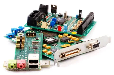 Image of computer hardware components Image of computer hardware component... Stock Photos