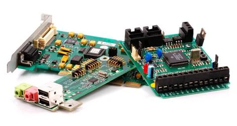 Image of computer hardware components Image of computer hardware component... Stock Photos
