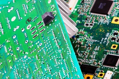Image of computer hardware components Image of computer hardware component... Stock Photos