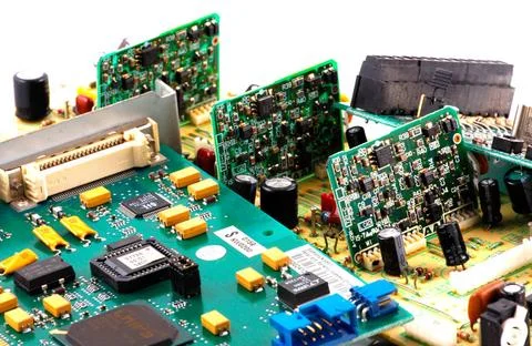 Image of computer hardware components Image of computer hardware component... Stock Photos