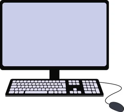 Image of the computer Stock Illustration