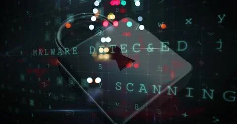 Image of computer interface online security padlock icon Stock Illustration