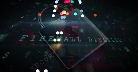 Image of computer interface online security padlock icon Stock Illustration