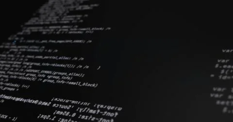 Image of computer language over black background Stock-Illustration