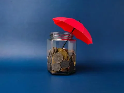 The image is a conceptual representation offinancial security and investmen.. Stock Photos