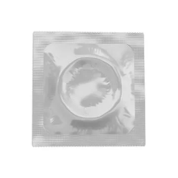 A image of a condom pack isolated on a white background Stock Illustration