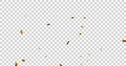 Image of confetti falling over transparent background Ilustração Stock