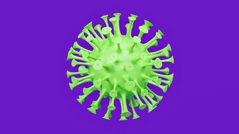 Image of coronavirus consisting of 3D illustration. Stock Illustration