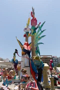 Image corresponding to the bonfire of the port. Stock Photos