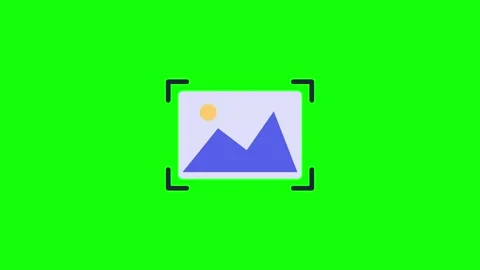 Image Crop Tool with Framing Corners on Green Screen Vidéo 348633453
