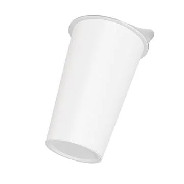 A image of a Cup with Foil isolated on a white background Stock Illustration