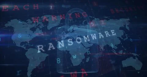 Image of cyber security data processing over security padlock icon against .. Stock Photos