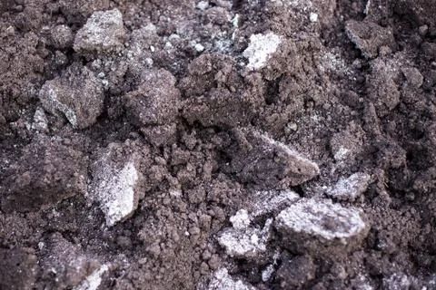 An image of dark soil texture background Stock Photos