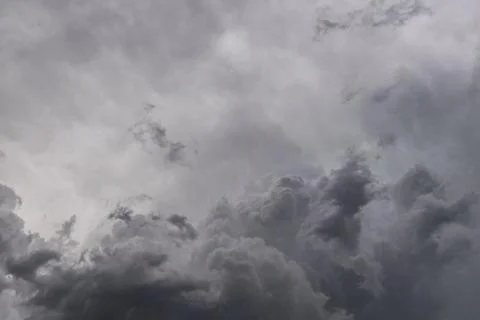 Image of dark storm clouds before a thunder-storm Stock Photos