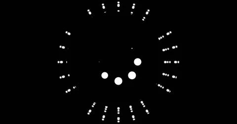 Image of data loading ring on black background 스톡 일러스트