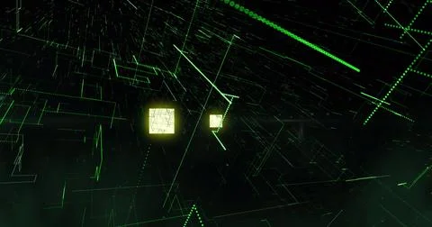 Image of data loading ring on black background Stock Illustration