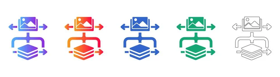 Image Data Pipeline and Processing Flowchart 库存插图