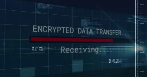 Image of data processing and diagram over blue background Stock Photos