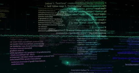 Image of data processing and diagrams over globe on black background Illustrazione stock
