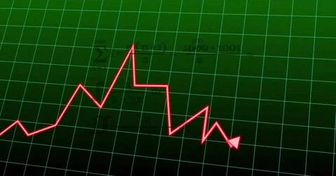 Image of data processing and diagrams over squares 스톡 일러스트
