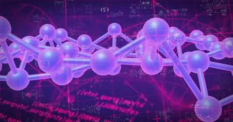 Image of data processing and dna strand on blue background 스톡 일러스트