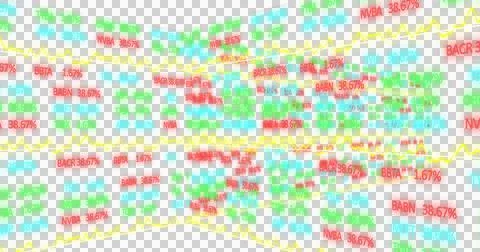 Image of data processing and graph with green background Stock Illustration