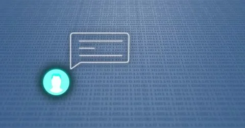 Image of data processing and media icons over white background Stock Photos