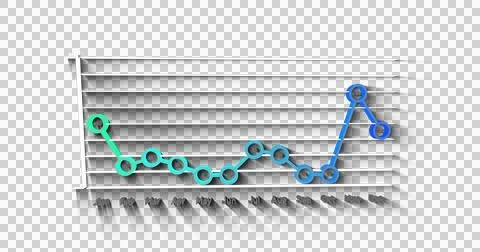 Image of data processing and statistics over transparent background Stock Illustration
