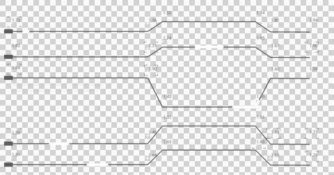Image of data processing and white lines on black background Stock Illustration