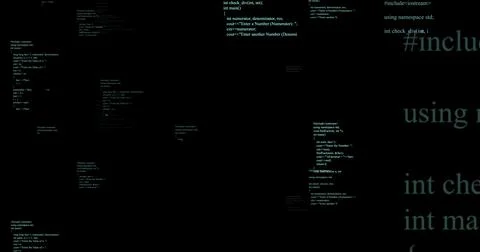 Image of data processing on black background Stock Illustration