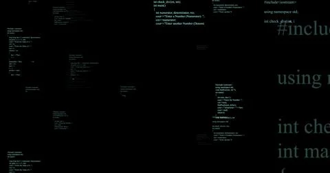 Image of data processing on black background Stock Illustration