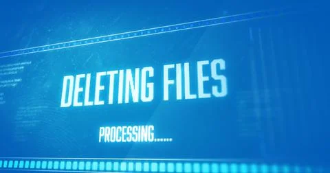 Image of data processing on blue background Stock Photos